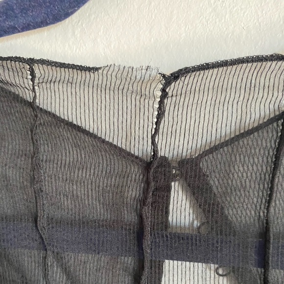 PAMELA LOVE M MAXI DRESS BLACK SHEER
VICTORIAN ADAMS LONG SLEEVE PUNK GOTH
ROCK - Picture 7 of 11